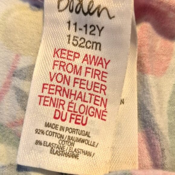 Mini Boden girls size 11-12 years cropped leggings, jungle print, VGUC - Picture 2 of 5